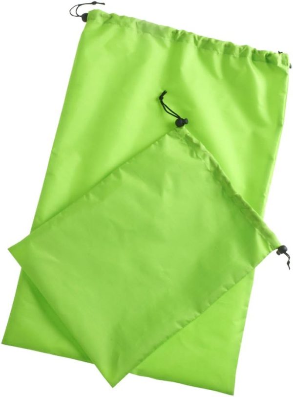 Travel Laundry Bags with Odor-Blocking Barrier for Wet and Dirty Clothes - Set of 2 Foldable Compact Bags Fit in Luggage and Packs for Gym Clothes, Shoes, Bathing Suits and Baby Clothes - Image 2