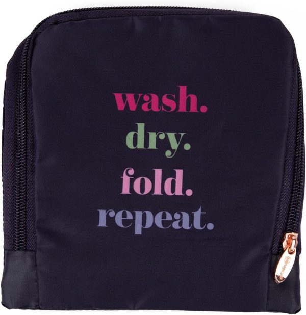 Travel Laundry Bag, Wash, Dry, Fold, Repeat